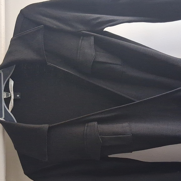 Diane Von Furstenburg DVF Black Wool Wrap Dress Sz 6 - Picture 4 of 10